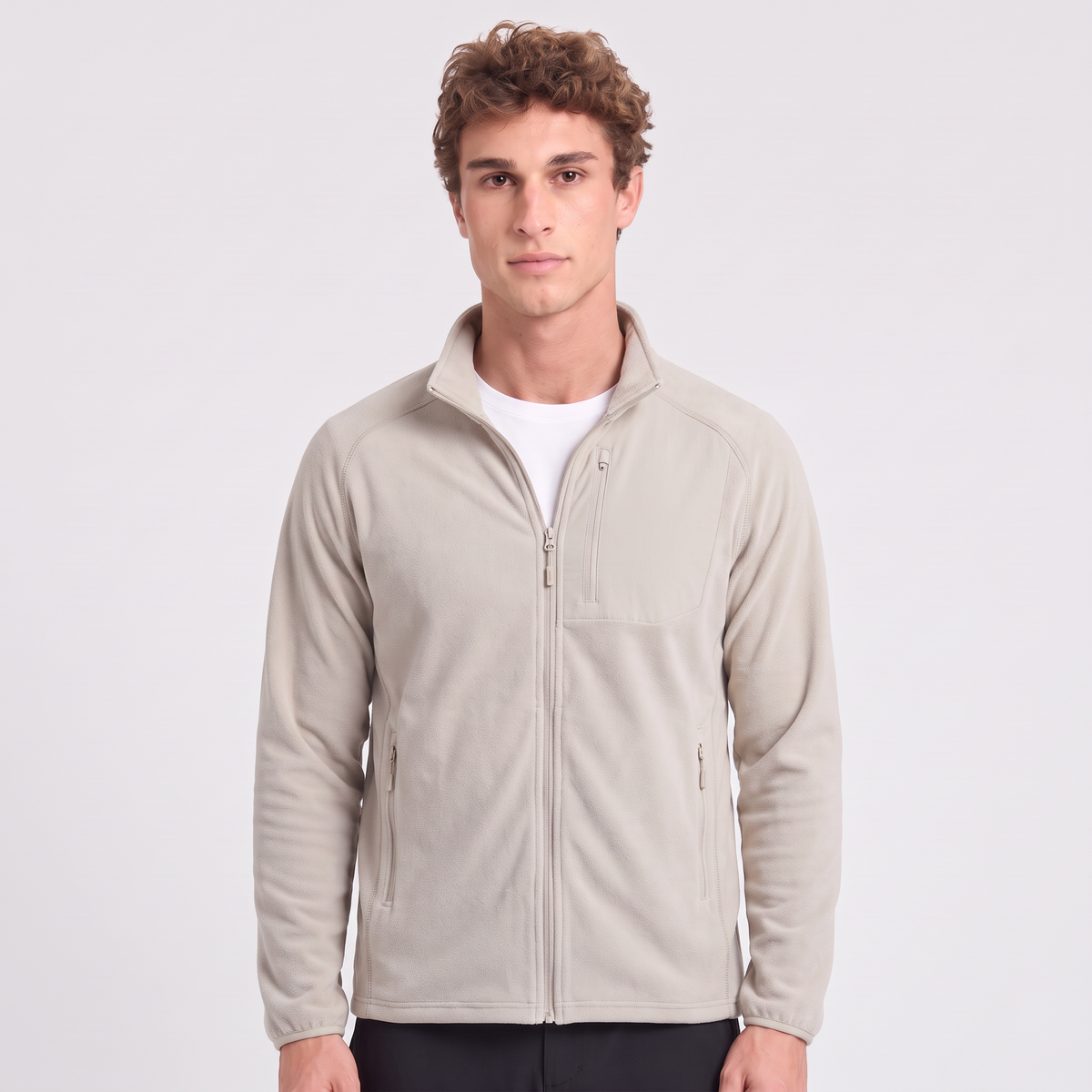 Herren Fleecejacke leicht – Zip-Fleece zum Wandern