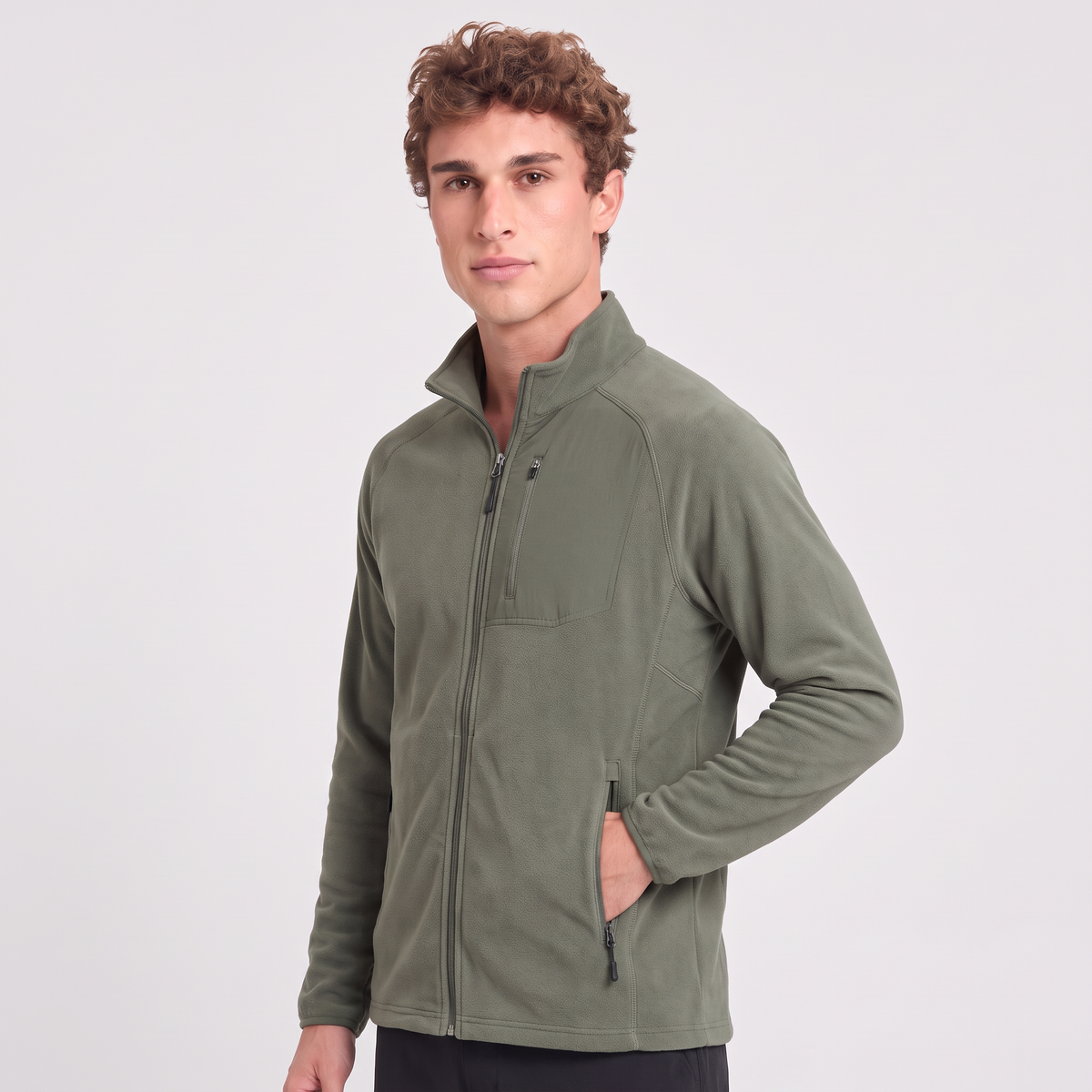 Herren Fleecejacke leicht – Zip-Fleece zum Wandern