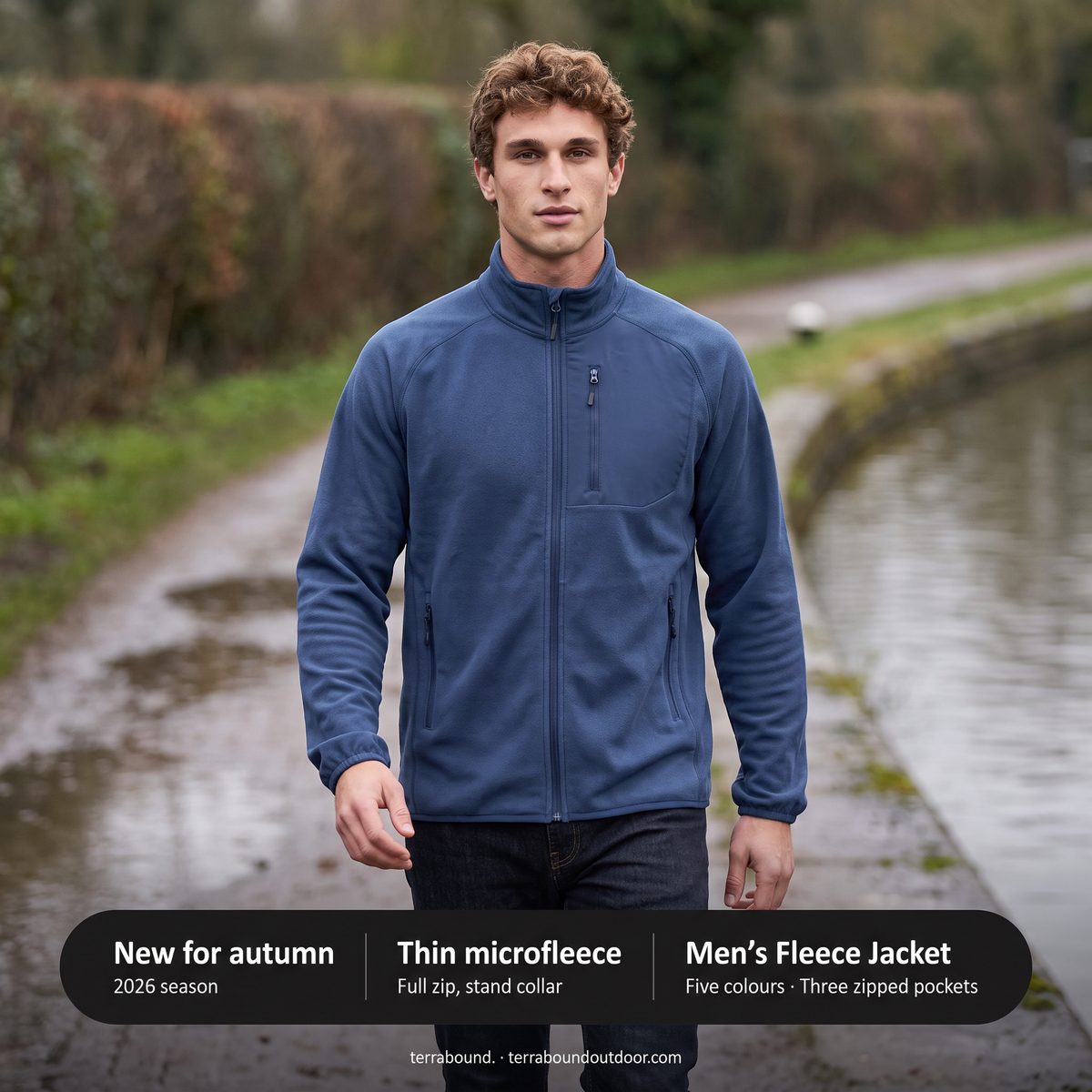 Herren Fleecejacke leicht – Zip-Fleece zum Wandern