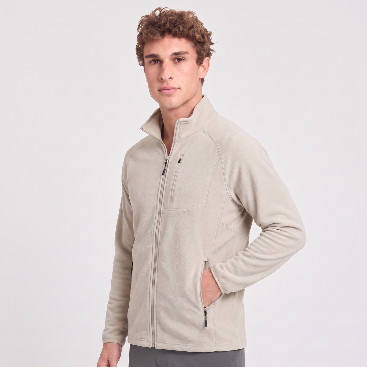 Herren Fleecejacke leicht – Zip-Fleece zum Wandern