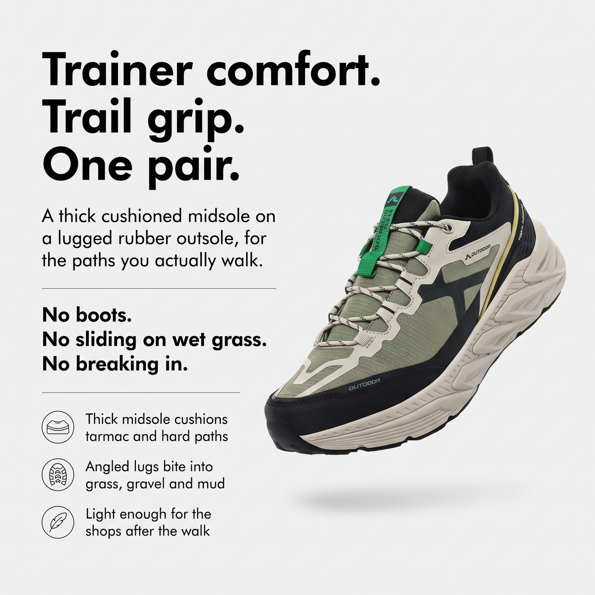 Herren Trailschuhe gedämpft – Laufschuhe zum Wandern