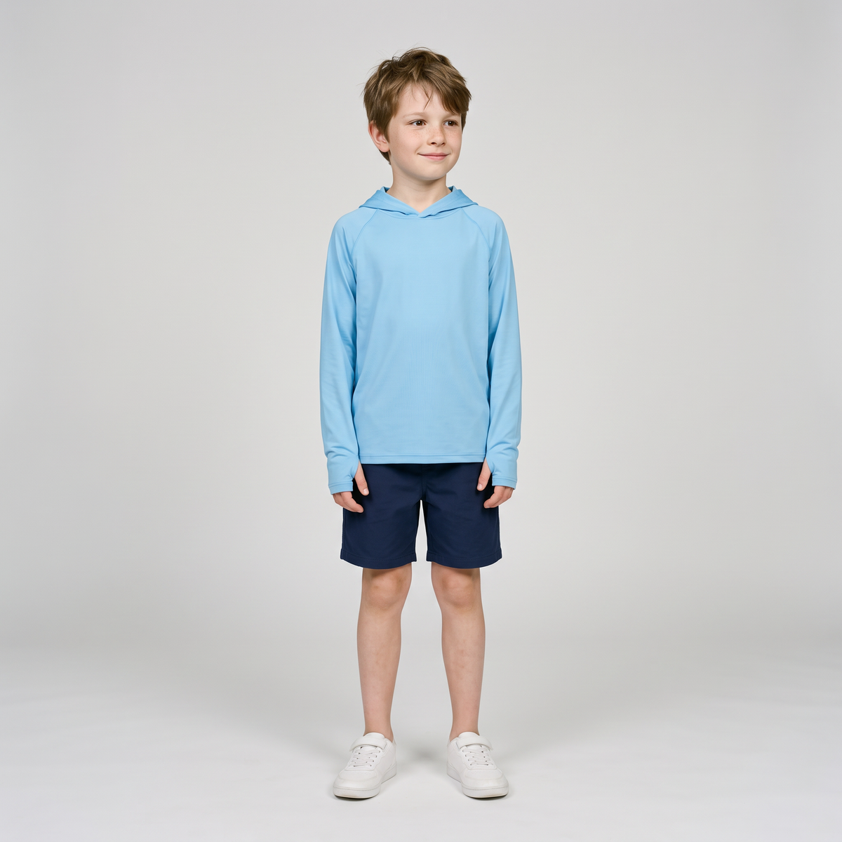 Kinder Sonnenhoodie UPF 50+ – langärmliges UV-Oberteil