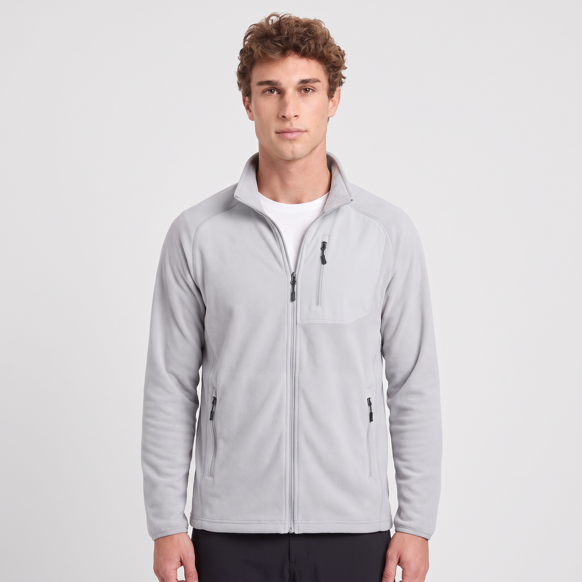 Herren Fleecejacke leicht – Zip-Fleece zum Wandern
