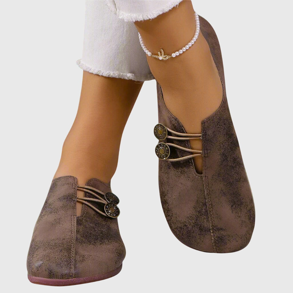 Damen Slip-On Ballerinas, bequem