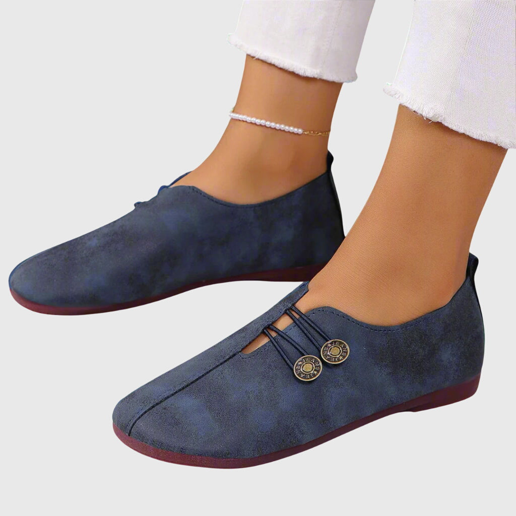 Damen Slip-On Ballerinas, bequem