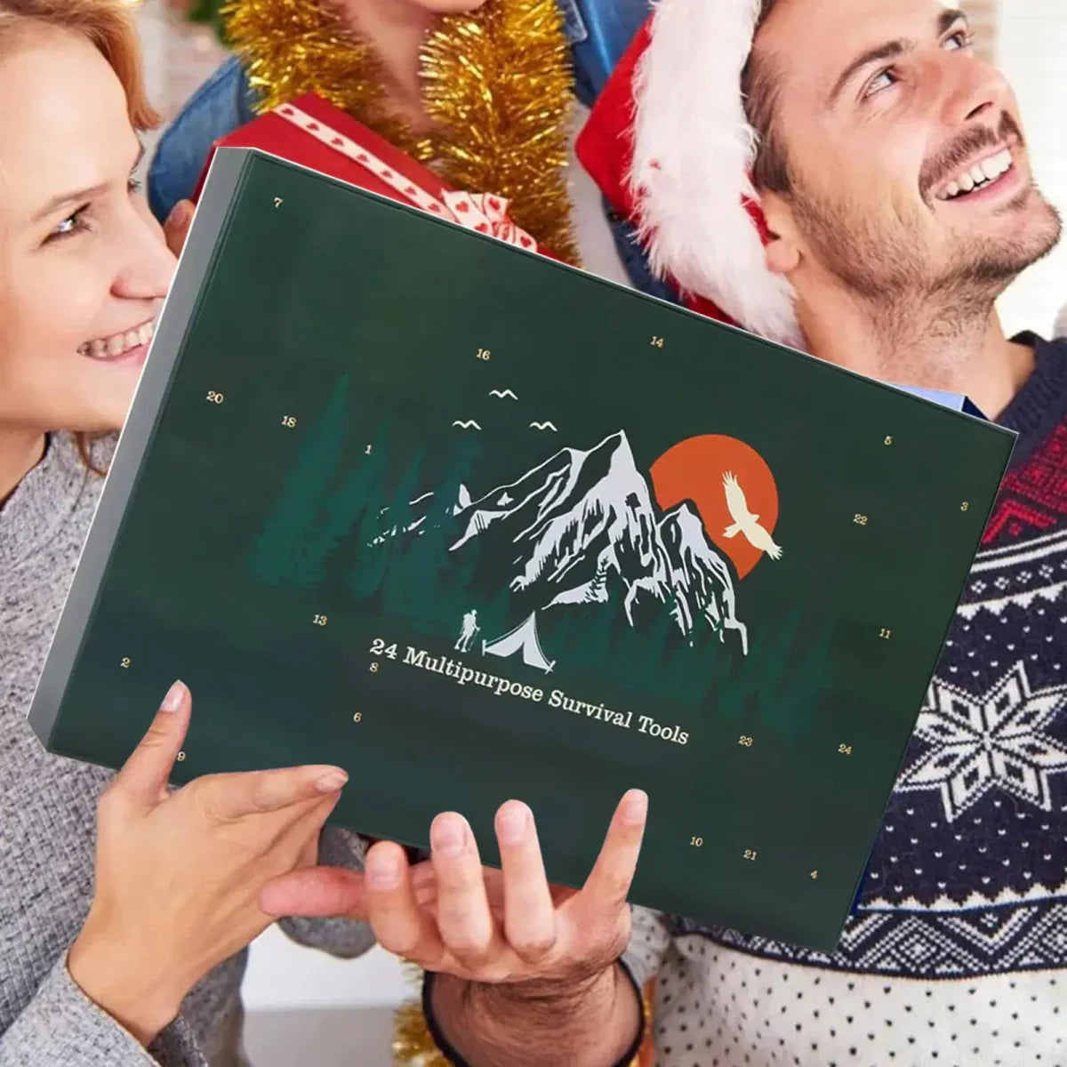 Rebolet | SURVIVAL ADVENT CALENDAR – Men's Outdoor Kit with 24 Essential Tools 2025