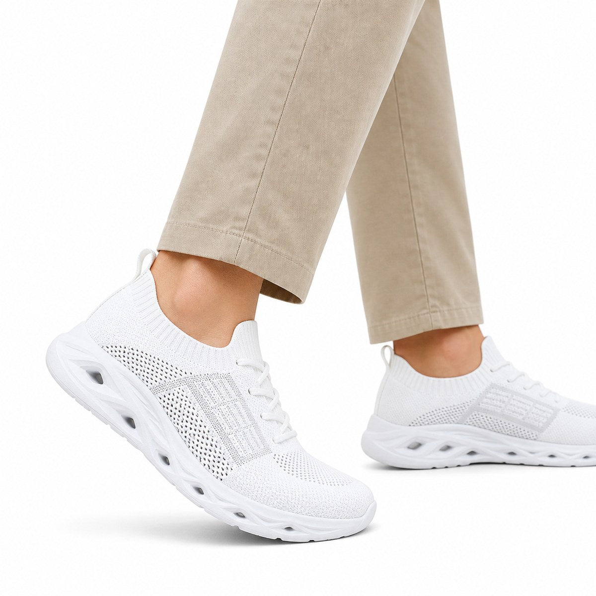 Komfort-Walking-Sneaker mit breiter Zehenbox – Premium-Variante