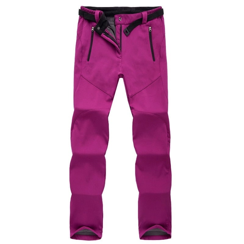 Damen-Wanderhose mit Fleecefutter – robustes Softshell